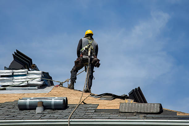 Professional Roofing technician working in Millstadt, IL